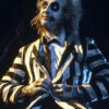 Michael Keaton Beetlejuice Striped Costume Suit