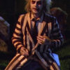 Michael Keaton Beetlejuice Striped Costume Suit
