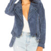 New Girl S6 Megan Fox Blue Biker Jacket