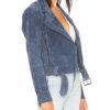 New Girl S6 Megan Fox Blue Biker Jacket