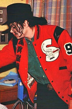 Sailors Michael Jackson Red Varsity Jacket