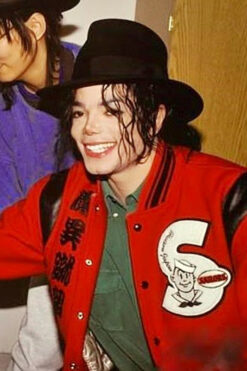Sailors Michael Jackson Red Varsity Jacket