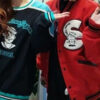 Sailors Michael Jackson Red Varsity Jacket