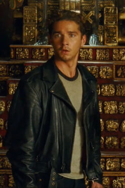 Shia Labeouf Indiana Jones 4 Leather Motorcycle Jacket