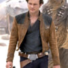 Solo A Star Wars Story Alden Ehrenreich Brown Leather Jacket