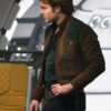 Solo A Star Wars Story Alden Ehrenreich Brown Leather Jacket