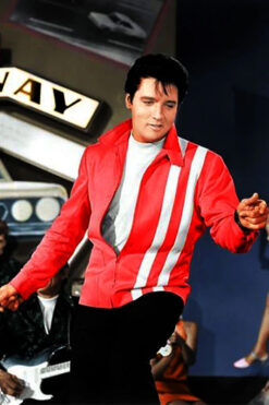 Speedway Elvis Presley Red Leather Jacket