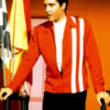 Speedway Elvis Presley Red Leather Jacket