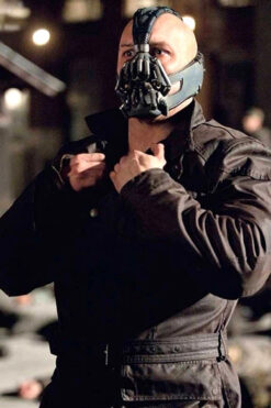 The Dark Knight Rises Tom Hardy Black Leather Jacket