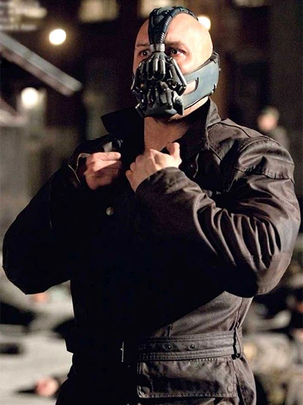 The Dark Knight Rises Tom Hardy Black Leather Jacket
