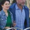 The Perfect Couple Liev Schreiber Blue Cotton Jacket