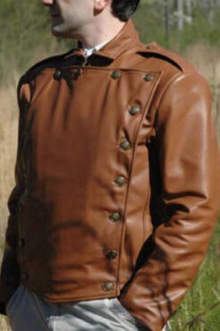 The Rocketeer Bill Clifford Brown Leather Jacket