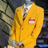 The Shrunken Head Bob Beetlejuice Costume Yellow Suit