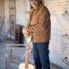 Tito Jackson Brown Suede Leather Jacket
