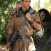 Uglies David Brown Leather Shearling Coat