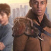 Uglies David Brown Leather Shearling Coat