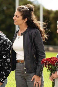 Deadloch S1 Mia Morrissey Black Leather Jacket