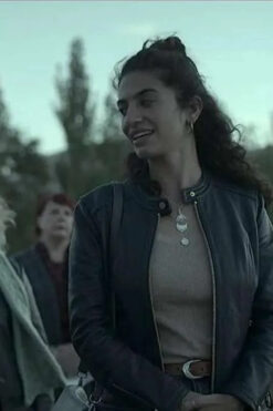 Deadloch S1 Mia Morrissey Black Leather Jacket