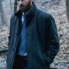 Defending Jacob Chris Evans Gray Wool Coat
