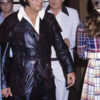 Elvis Presley Black Leather Long Coat