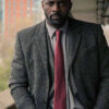 Luther DCI Idris Elba Gray Wool Coat