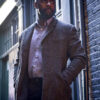 Luther DCI Idris Elba Gray Wool Coat