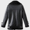 Mens Shearling Winter Black Leather Jacket