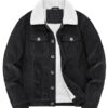 Men's Vintage Sherpa Lined Corduroy Trucker Jacket