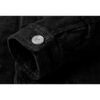 Men's Vintage Sherpa Lined Corduroy Black Trucker Jacket