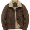 Men's Vintage Sherpa Lined Corduroy Trucker Jacket