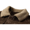 Men's Vintage Sherpa Lined Corduroy brown Trucker Jacket