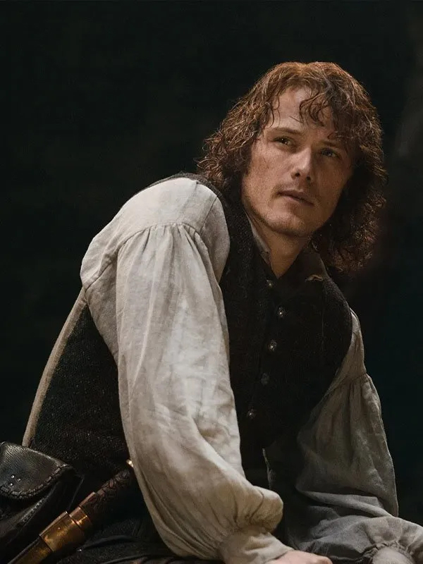 Outlander S03 Jamie Fraser Brown Wool Vest