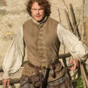 Outlander S03 Jamie Fraser Brown Wool Vest