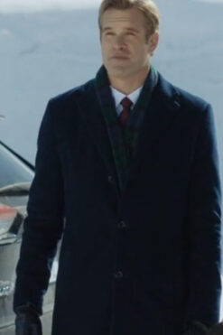Stephen Huszar A Royal Christmas Crush Blue Wool Coat