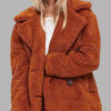 Yellowstone S5 Beth Dutton Orange Fur Coat