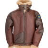 B3 Bomber 1941 Pearl Harbor Brown Shearling Leather Jacket