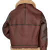 B3 Bomber 1941 Pearl Harbor Brown Shearling Leather Jacket