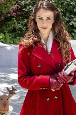 Christmas at Pemberley Manor Jessica Lowndes Red Coat