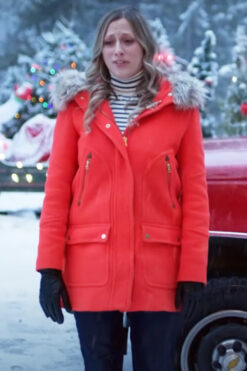 Just Like A Christmas Marlie Collins Red Wool Jacket