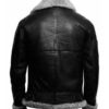 Mens B3 Flying RAF Aviator Fur Leather Jacket