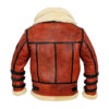Aviator Sheepskin RAF Mens B6 Waxed Shearling Leather Jacket