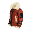 Aviator Sheepskin RAF Mens B6 Waxed Shearling Leather Jacket