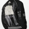 1AATMF Blouson Black Varsity Leather Jacket