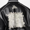 1AATMF Blouson Black Varsity Leather Jacket