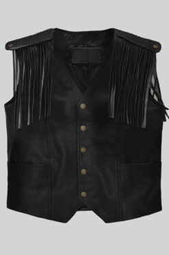Barbie Ryan Gosling Black Leather Vest