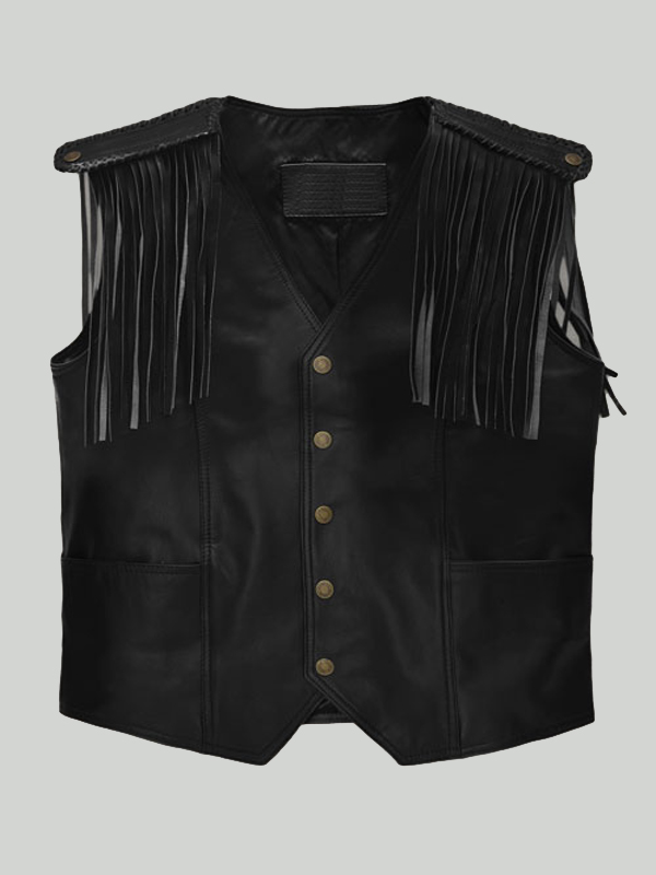 Barbie Ryan Gosling Black Leather Vest