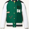 Dawn Staley LV Patch Green Varsity Jacket