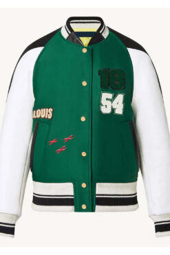 Dawn Staley LV Patch Green Varsity Jacket