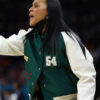 Dawn Staley LV Patch Green Varsity Jacket