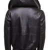 Gregos Hooded Varsity Sheepskin Shearling Jacket